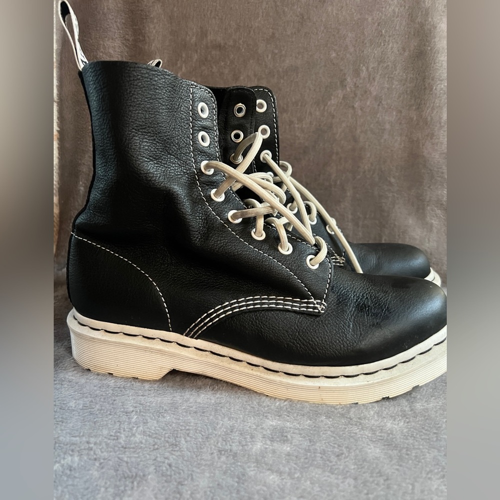 Doc Martens 1460 Pascal Virginia Women’s Black and White boots. Size 41/10.